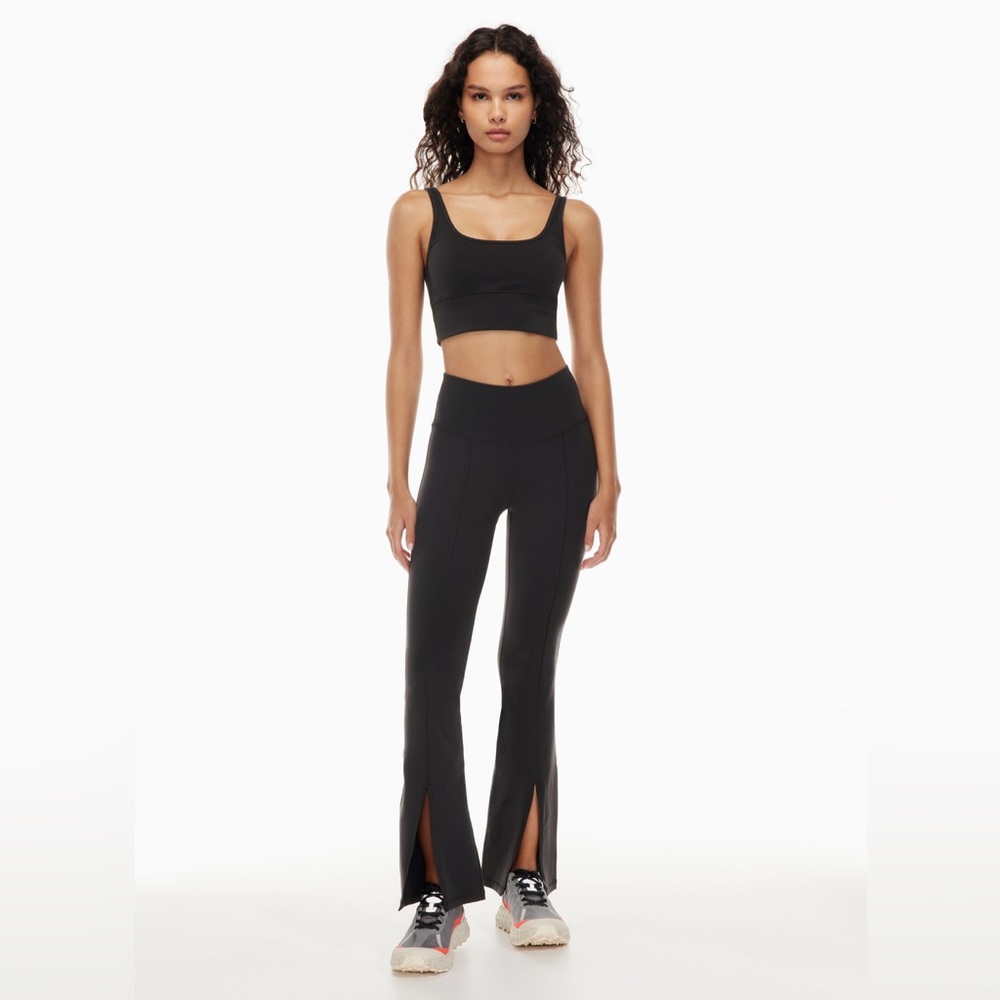 TNA Split Hi-Rise Long Legging TnAction TnaLIFE Size Small Black NEW